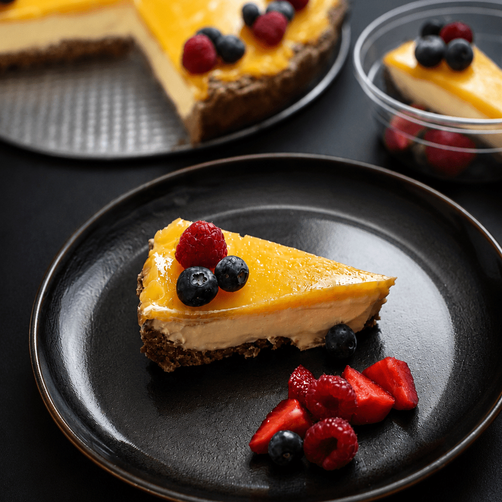Mangový cheesacake